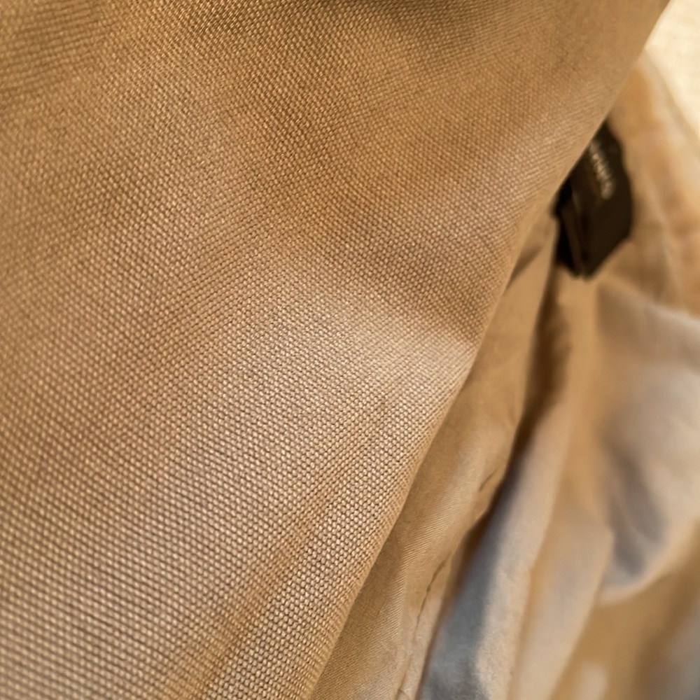 MANGO tan brown cotton biker jacket, size M - Picture 6 of 7